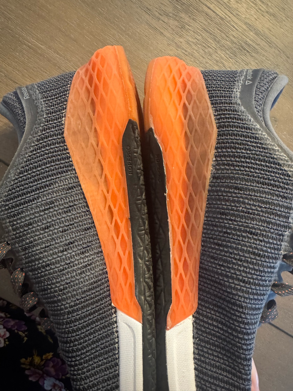 Reebok CrossFit Running Shoes - Grey with Orange and White Accents - Picture 8 of 11